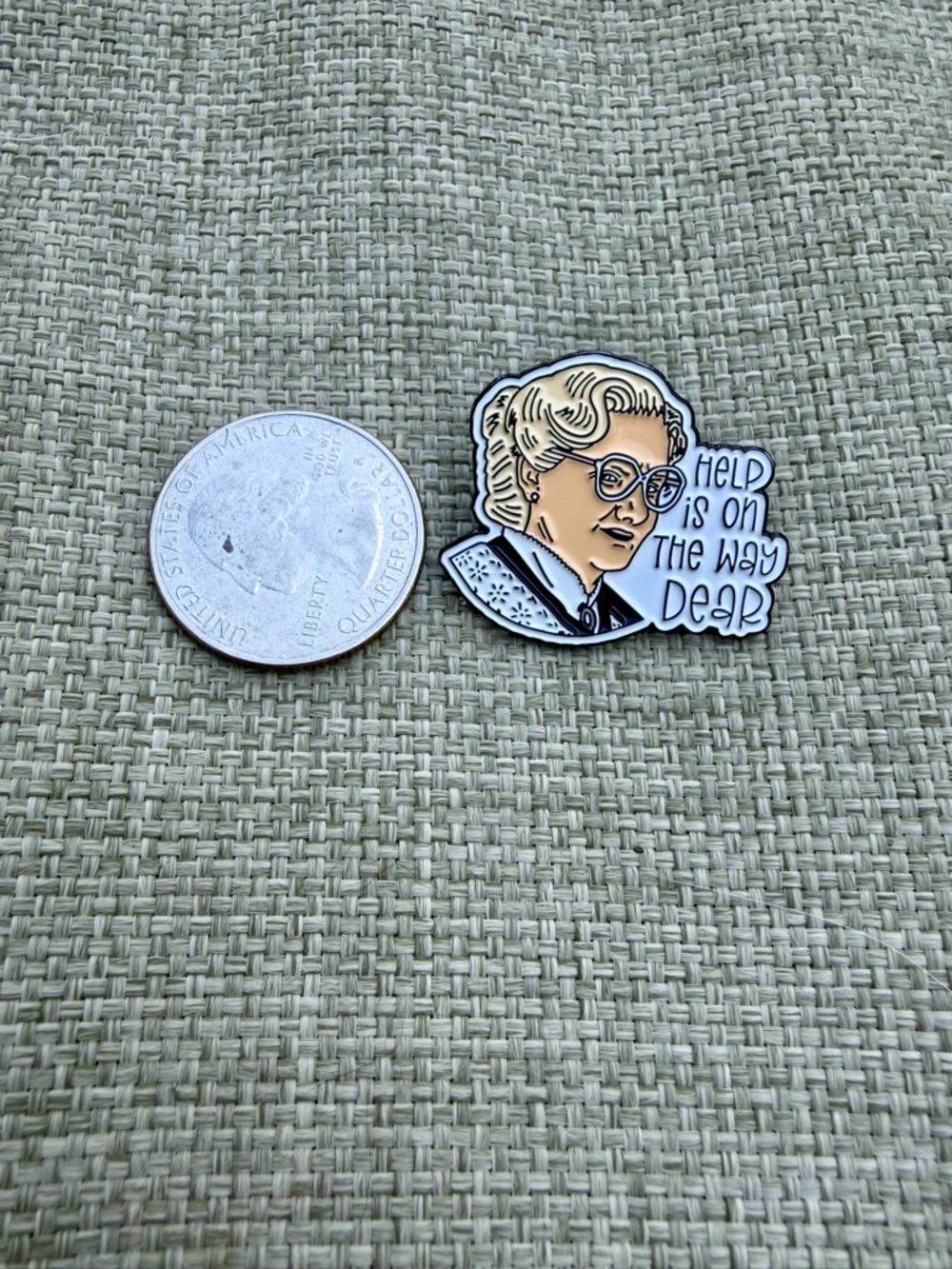 Mrs. Doubtfire “helps on the way dear” enamel pin